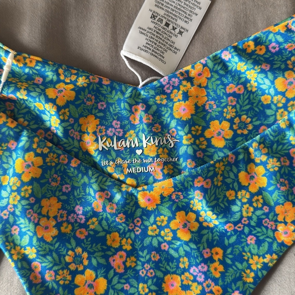 Kulani Kinis cheeky V bikini bottom ocean potion NWT MEDIUM - Picture 7 of 9